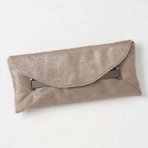 🆕 RARE LEIFSDOTTIR Faux Calf Hide Long Clutch Purse